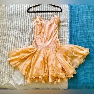 MAX STUDIO Peach, Silk drop-waist dress! So pretty and So flattering!
